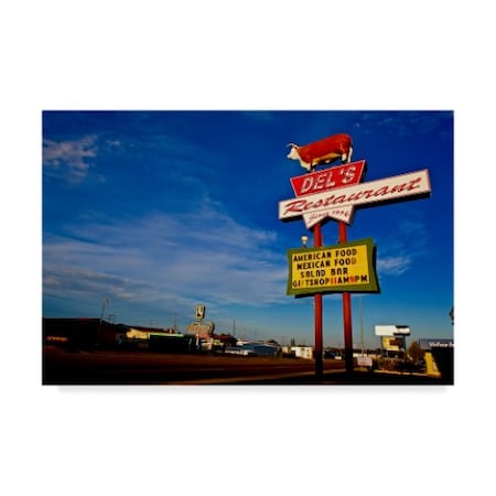 American School 'Route 66 Restaurant' Canvas Art,16x24